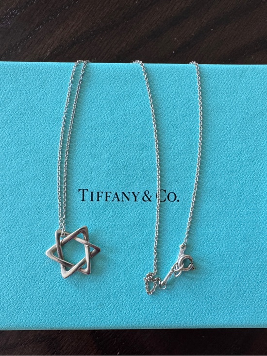 Tiffany & Co. Jewelry - TIFFANY & CO Elsa Peretti Silver Star of David Pendant Necklace